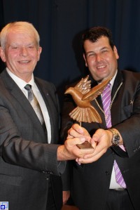 Bürgermeister Peter Schelshorn und Bürgermeister Gérard Pelleteret